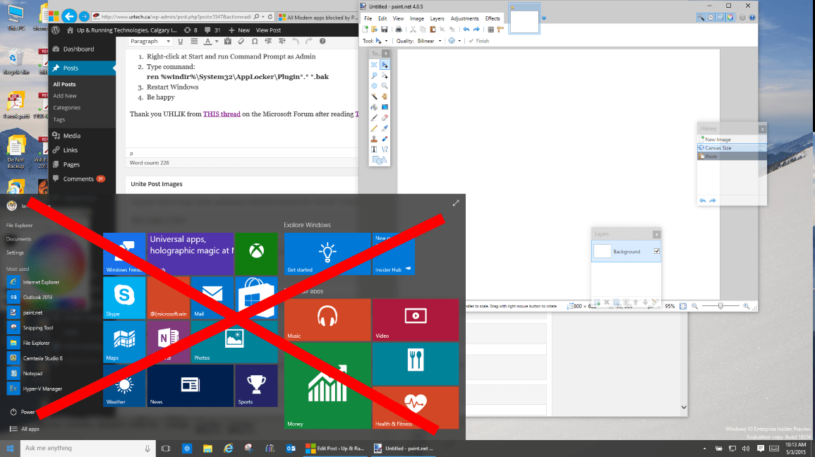windows 8 start menu button not working