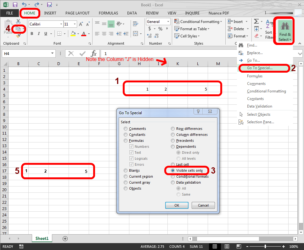 SOLVED How To Select Copy And Paste Only The Visible Cells In Excel 