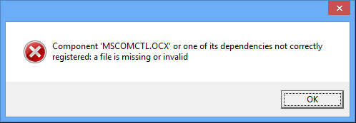 windows 7 needs mscomctl ocx missing