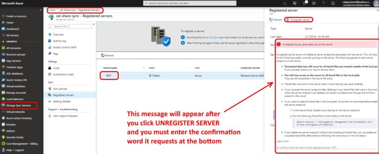 unregister-azure-storage-sync-share