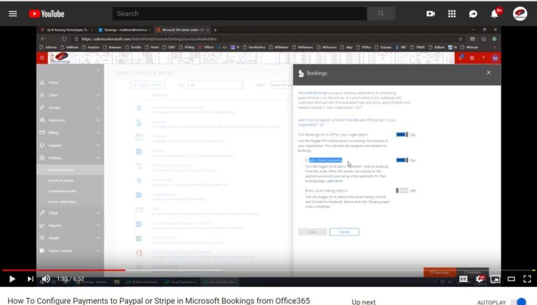 How To Accept Paypal or Stripe Payments in Microsoft Bookings in Office365