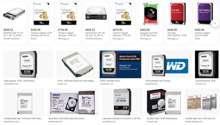 seagate vs western digital 12tb 14tb hard disks