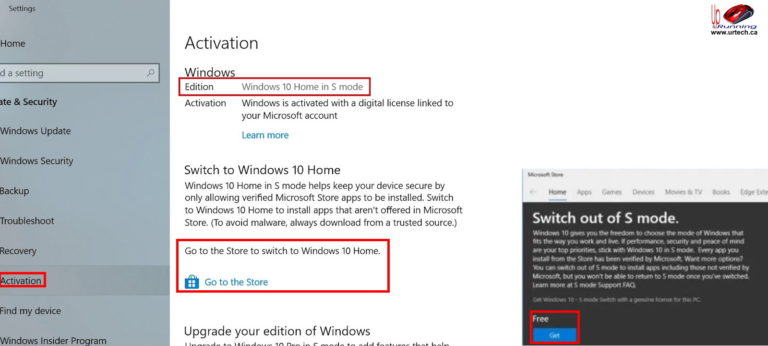 How To Switch Out of Windows 10 S Mode to Windows 10 Home Pro store