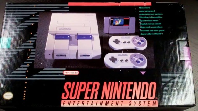 super nintendo entertainment system retail box