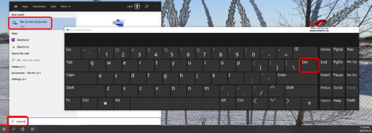 how to start windows 10 onscreen keyboard