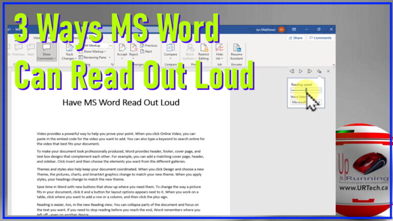 3 ways ms word can read aloud to you