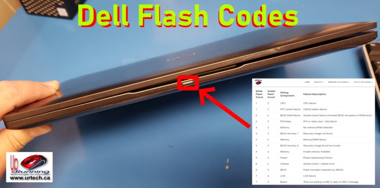 dell flash codes explained