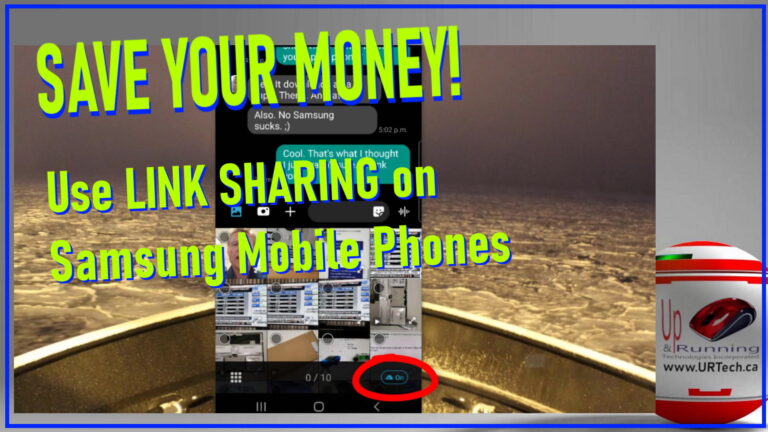 how to use link sharing on samsung mobile phones