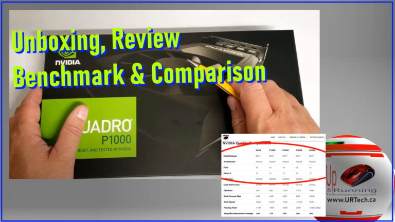 quadro P1000 unboxing benchmark review comparison