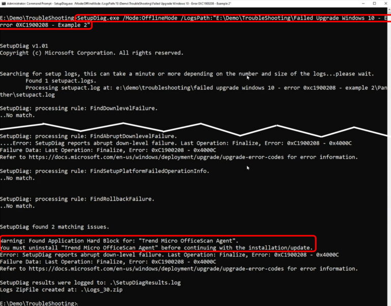 how to use setupdiag exe to troubleshoot windows 10 11 upgrades