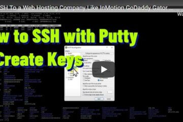 how to ssh with putty and create RSA keys to connect to your webserver