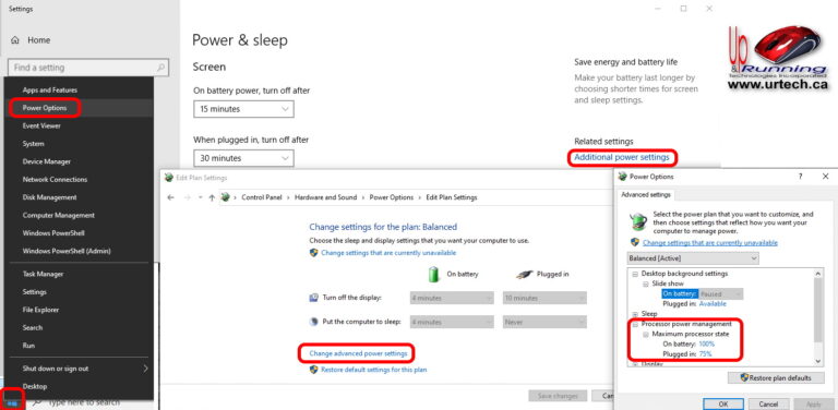 reduce cpu power to reduce fan noise