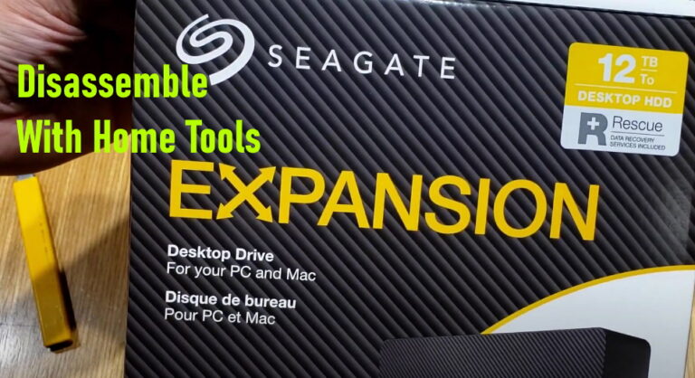 Seagate Expansion Disassembly with Home Tools