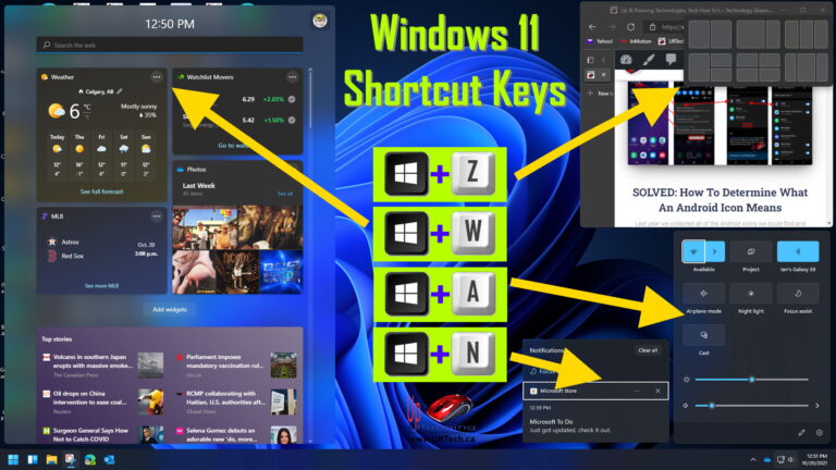 Windows 11 keyboard shortcuts