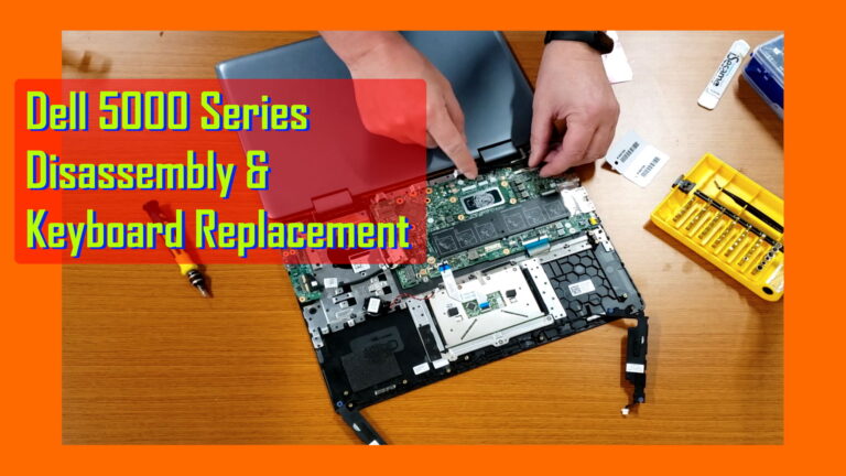 Dell 5000 Series Disassembly - Keyboard Replacement