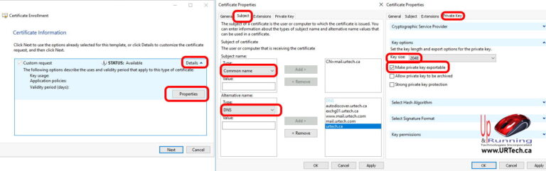 5 Certificate Services For a SAN Request Names