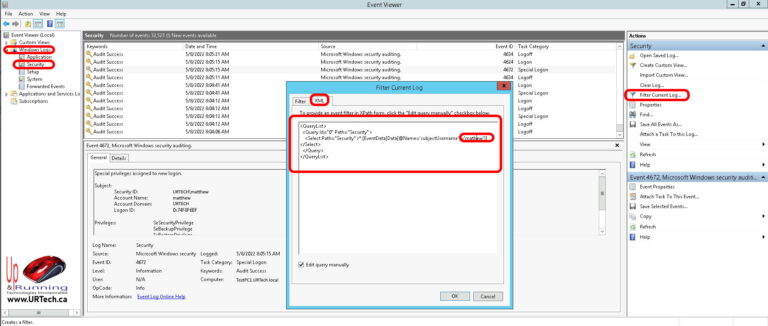 Filter Windows Security Logs To See Who Logged In