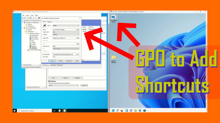 GPO to Add Shortcuts