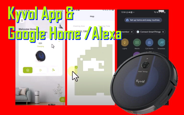 kyvol app and google home alexa