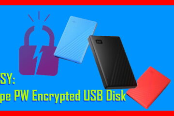 EASY wipe PW Encrypted USB Disk