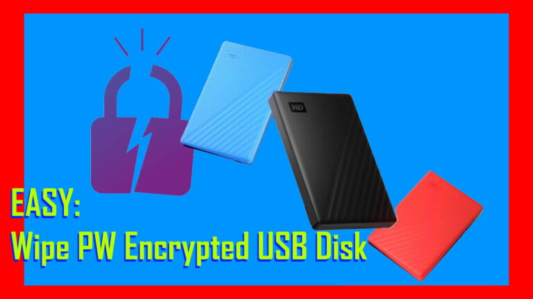 EASY wipe PW Encrypted USB Disk