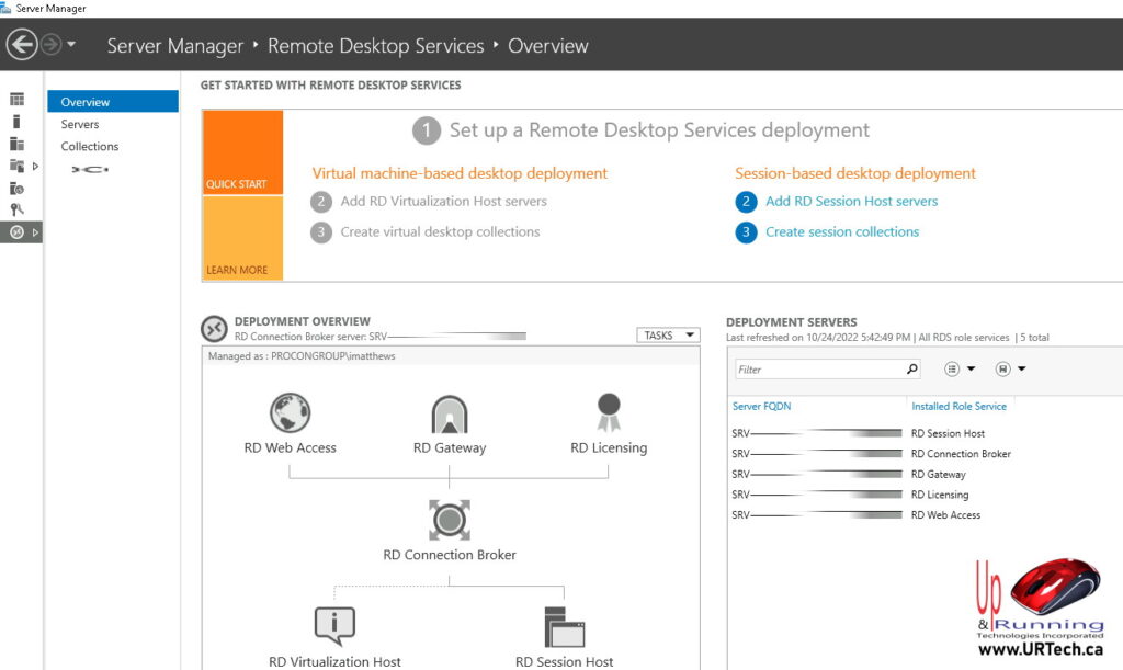 setting up remote desktop services server 2019