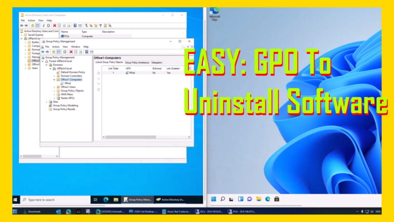 EASY GPO To Uninstall Software