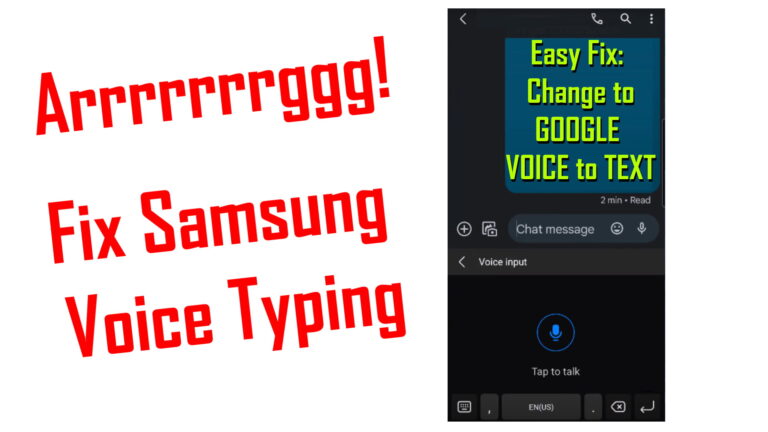 change from samsung voice to text to google voice to text arrg