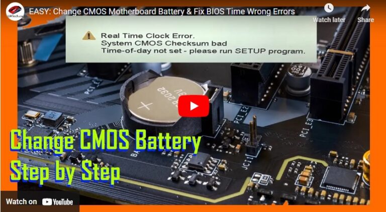 replace cmos battery