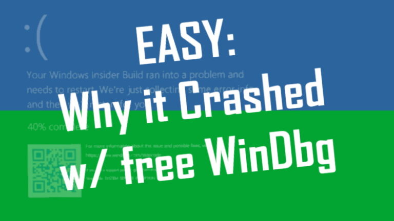 Easy Diagnose Windows Dump Files Root Cause WinDBG