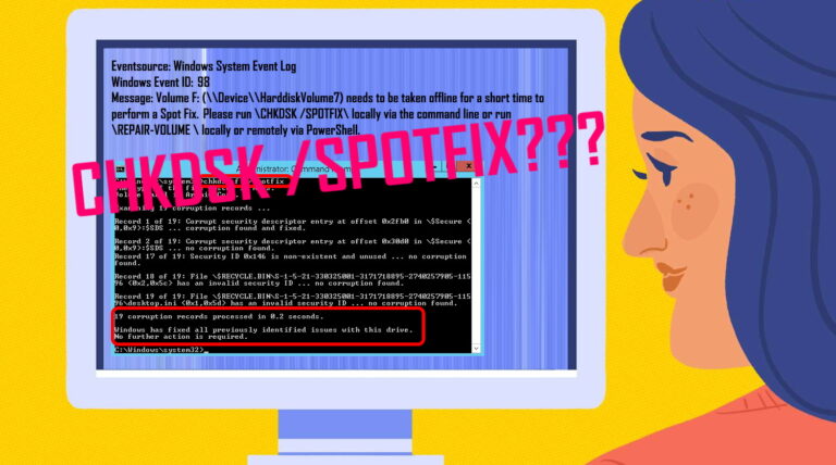 what is chkdsk spotfix