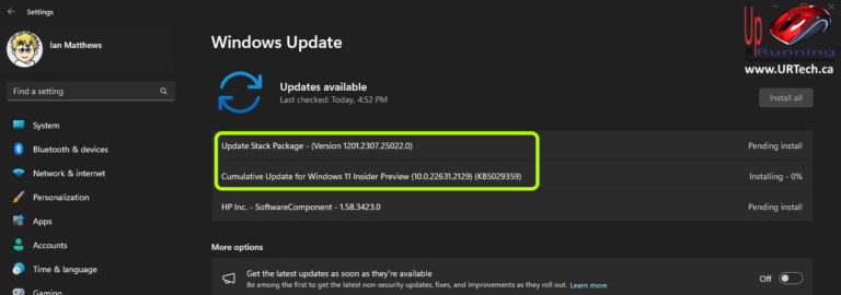 Windows Update Stack Package a Servicing Stack Update a Cumulative Update