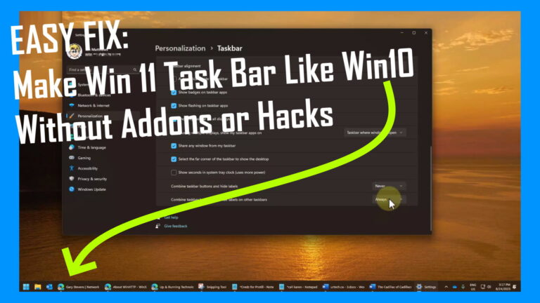 uncombine windows 11 taskbar