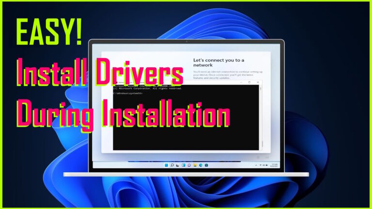 load drivers in windows during install