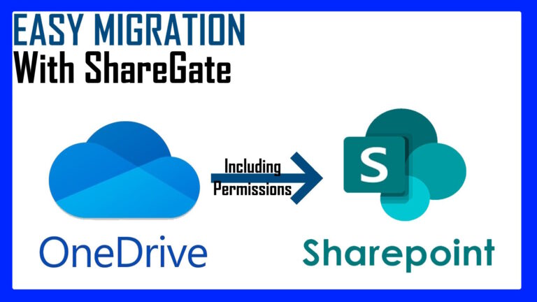 onedrive to sharepoint using sharegate