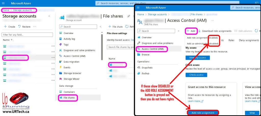 SOLVED: How To Add Permissions to an Azure File Share Storage Accounts ...