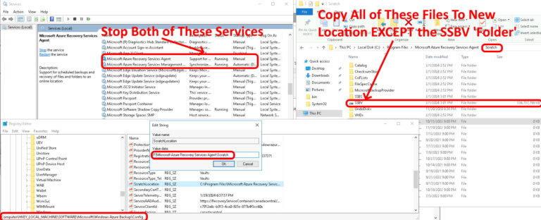 how to move the MABS scratch disk folder