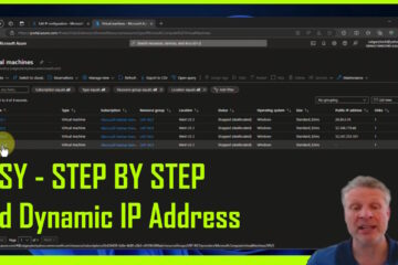 step by step add dynamic ip address azure