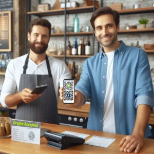Accept Crypto Payments two store owners