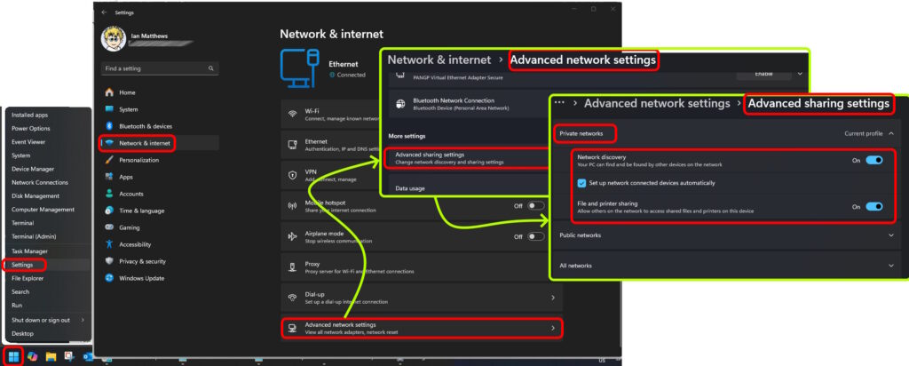 enable file sharing on windows 11