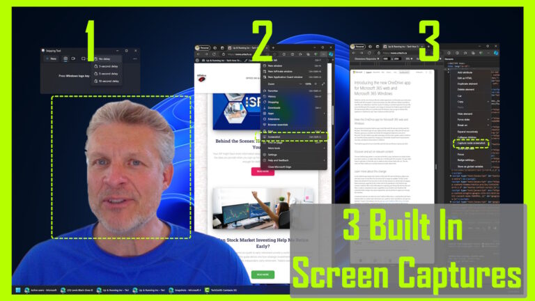 how to screen capture snipping tool scrolling web page web frame element