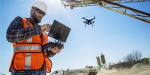 construction drone cement plant