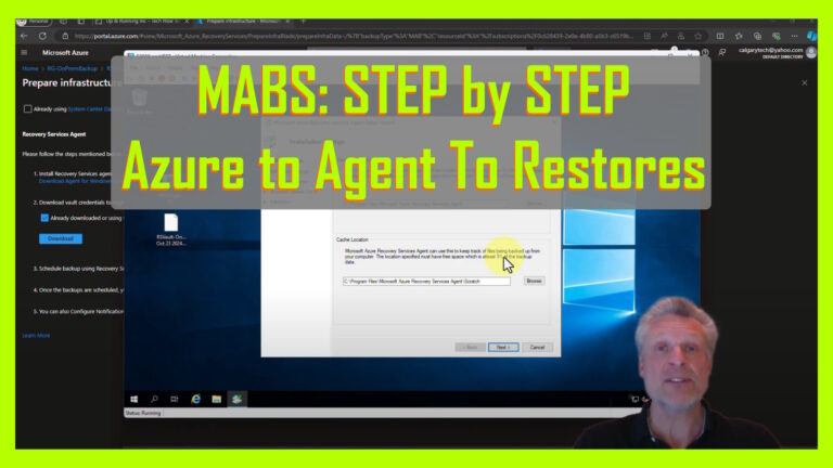 MABS Azure Backup Tutorial