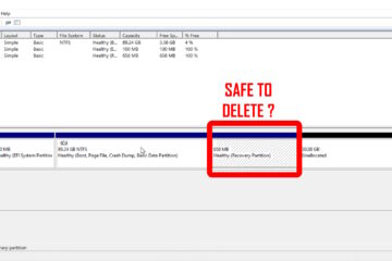 disk manager safe to delete the recovery partition