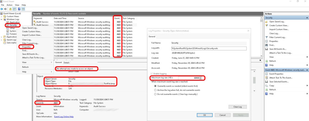 how to enable find file audits in event viewer