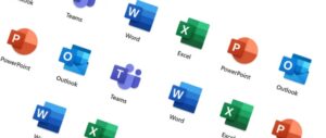 ms office ppoint outlook word excel teams logos