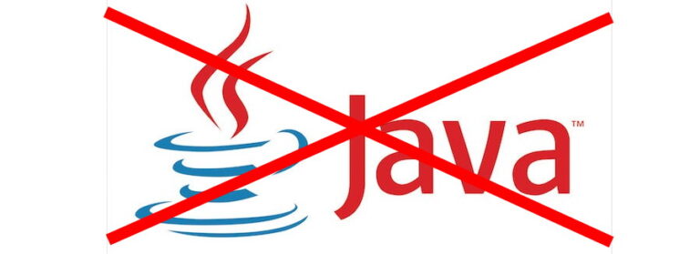 uninstall java