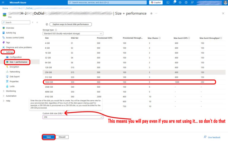 how to expand a disk on an Azure VM